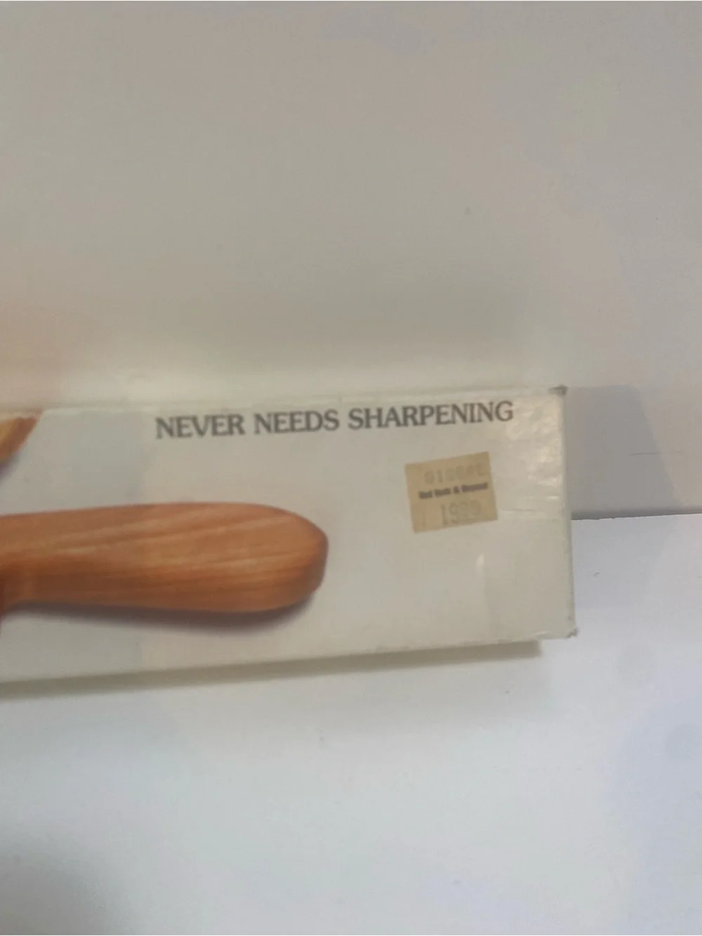 Cherry Mountain Woods Original Wooden Fiddle Bow Bread Knife With Original Box